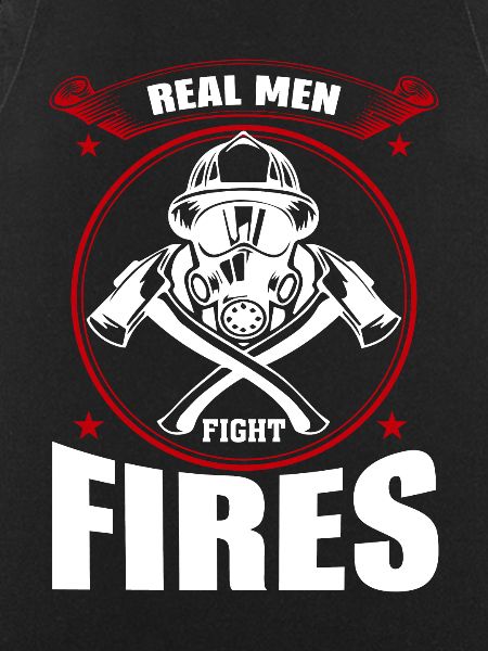 Real men fighting fires