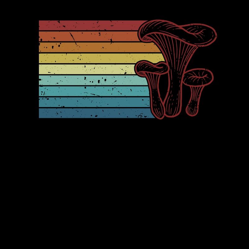 Retro Picking Foraging Identification Mushroom
