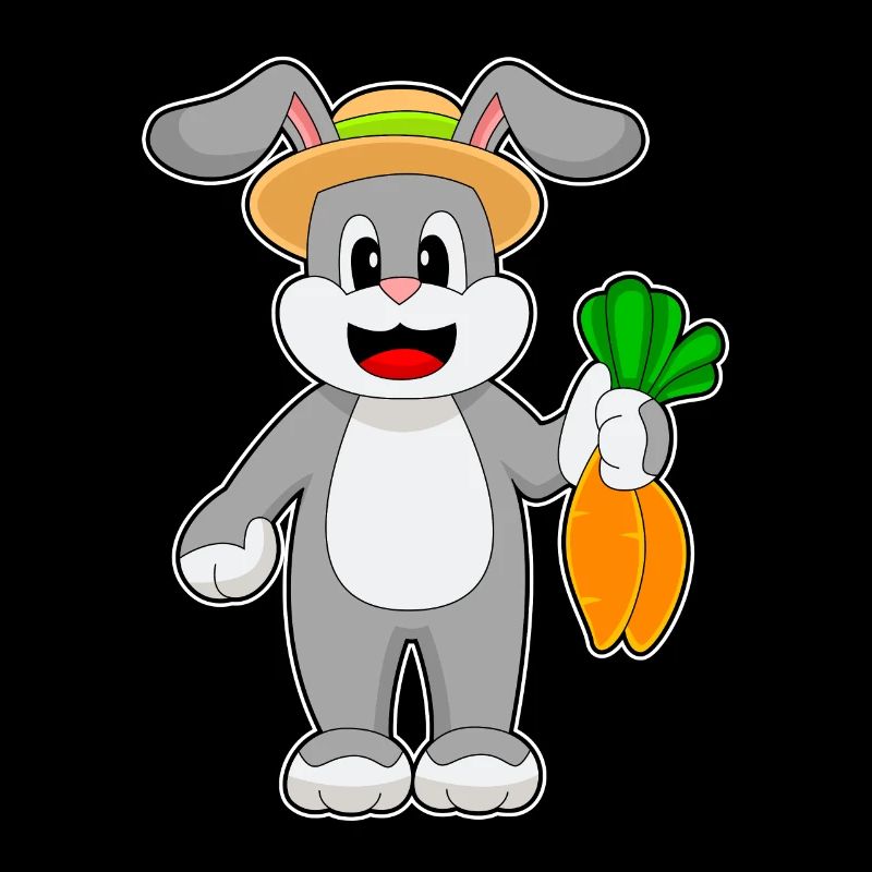 Rabbit Farmer Carrot Vegetable