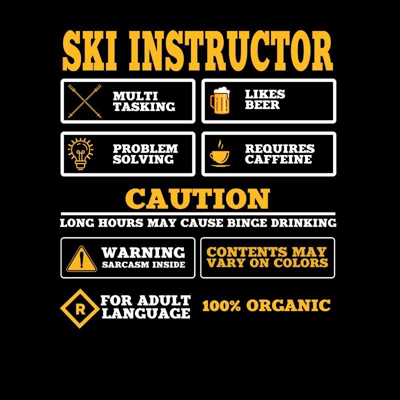 Ski Instructor Outfit Ski Course Skier