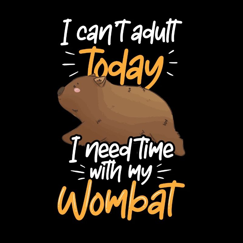 Need time with Wombat Australia marsupial