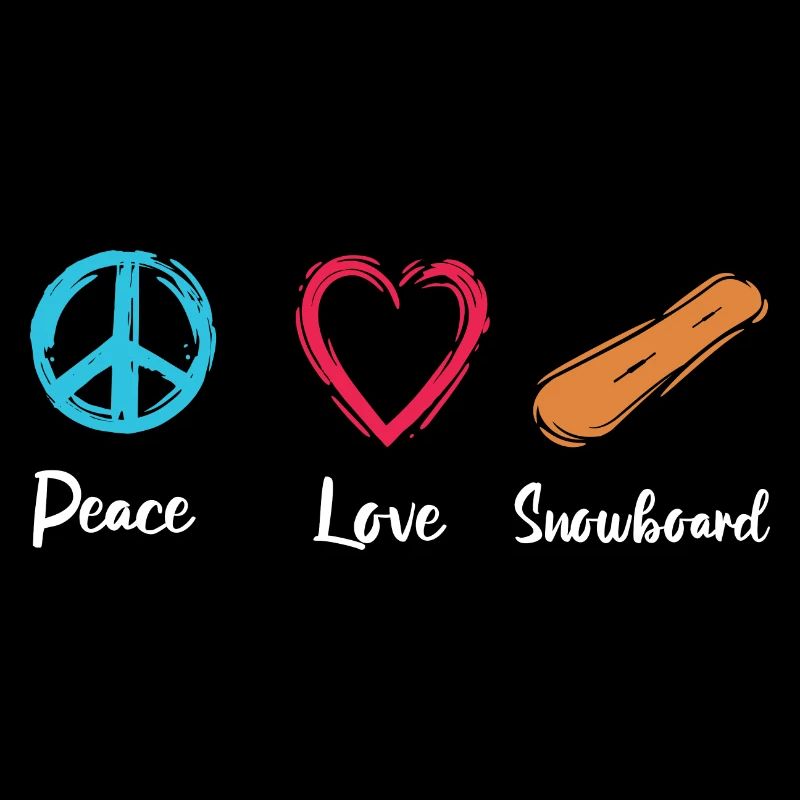 Frieden Liebe Snowboard