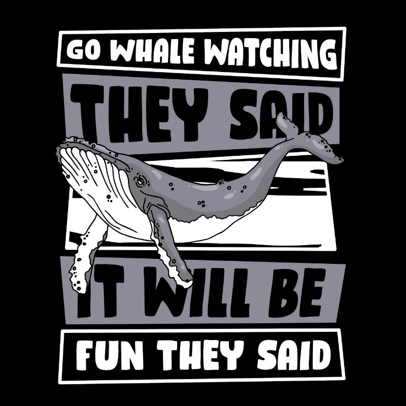 Es wird Spaß machen, sagten sie, blauer Beluga, Wal