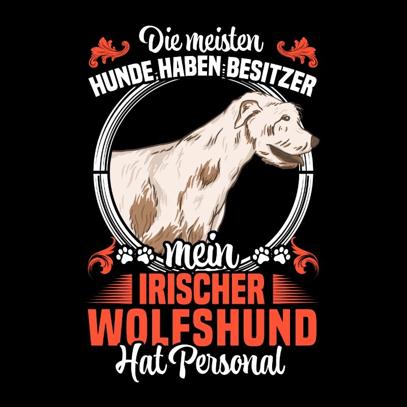 Irischer Wolfshund hat Personal Windhund