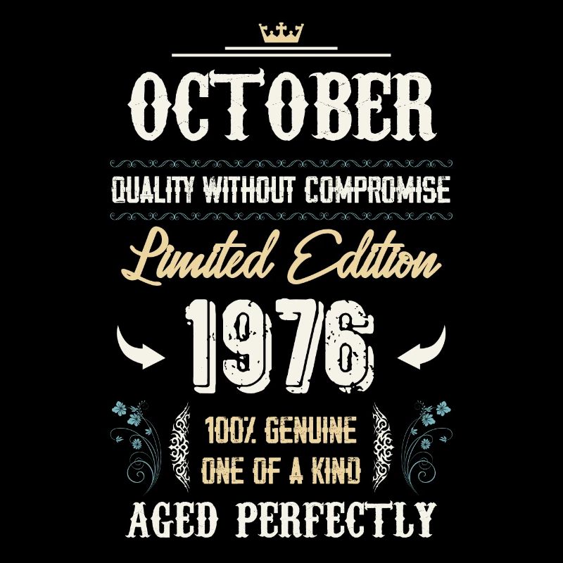 October 1976 Vintage Birthday Gift