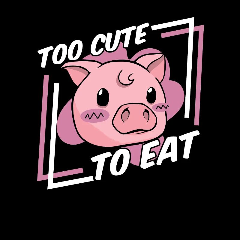 Trop mignon pour manger végétalien végétalien végétalien