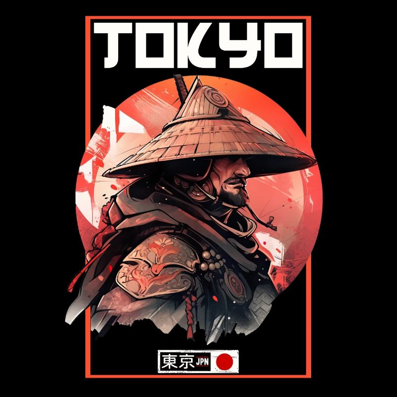 Asien 80er Japanischer Retro Samurais Samurai