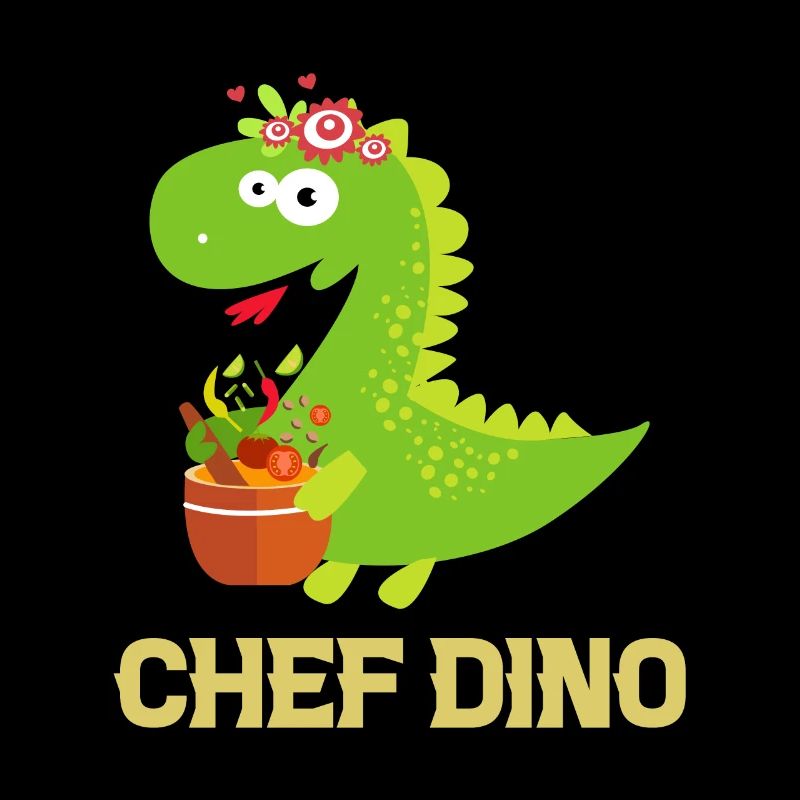 Chef Dino Kitchen Cook & Dinosaur Lover Dino Chef