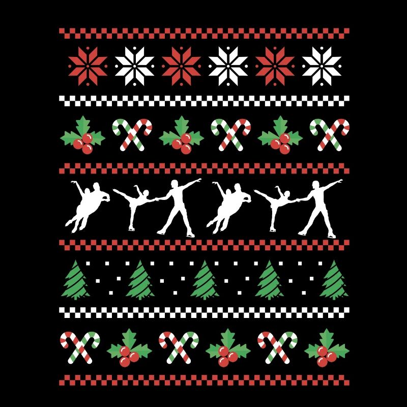 Conception de danse sur glace de Noël laid