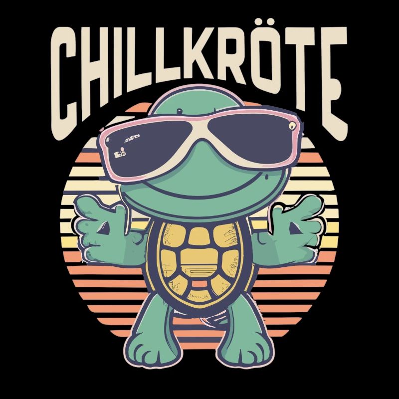 Relaxte Schildkröte Chillkröte