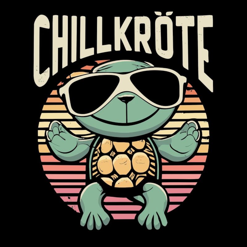 Relaxte Schildkröte Chillkröte