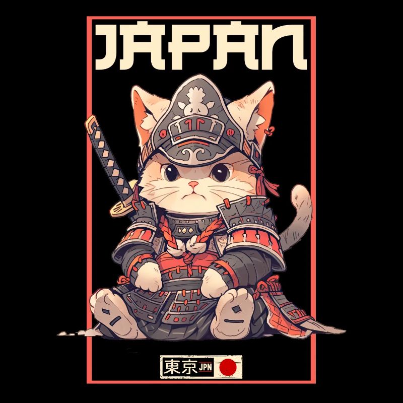 Chat d’Asie Samouraï japonais Samouraï