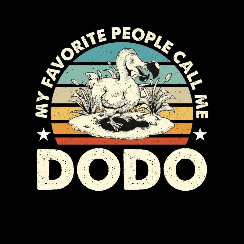 Dodo Bird que mes gens préférés appellent Retro Flightless