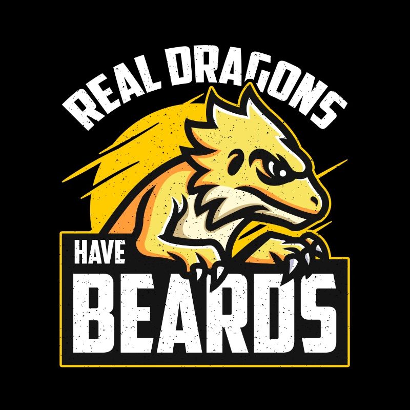 Bearded Dragon Real Dragons Have Beards Lizards