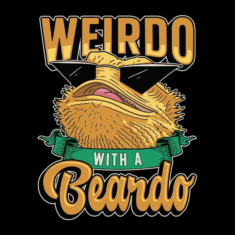 Bearded Dragon Weirdo With A Beardo Lizard Lover