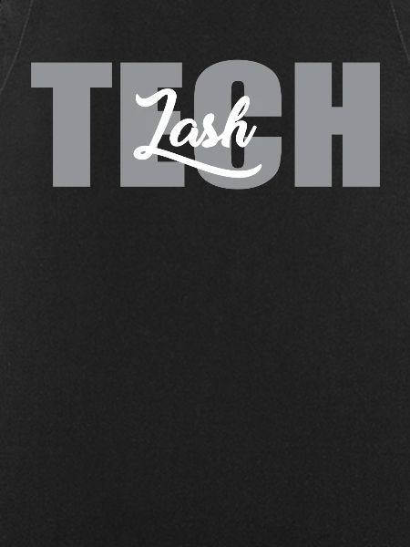 Eyelash technician lettering