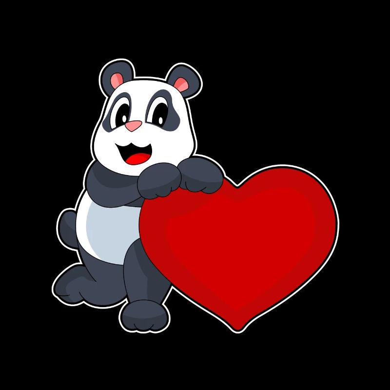 Cœur de panda