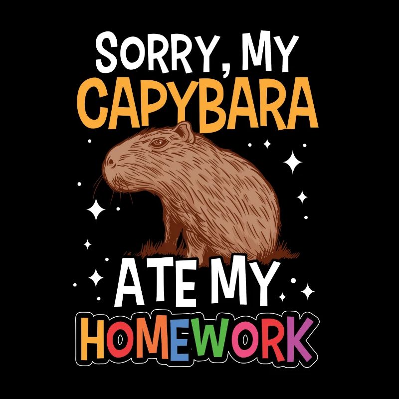 Capybara has eaten homework capybara