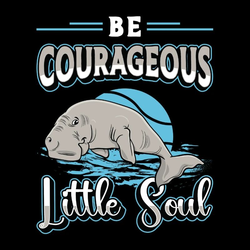 Dugong Soyez de courageuses petites créatures marines