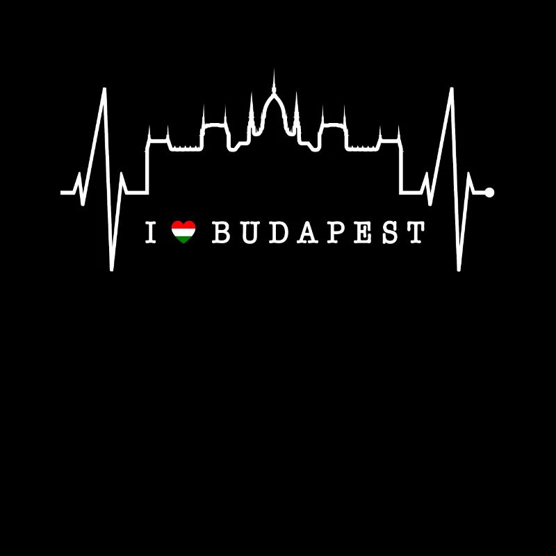 Budapest Skyline Herzschlag Ungarn Herz Budapester