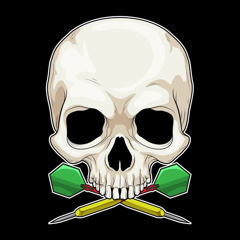 Totenkopf Dart Dartpfeil