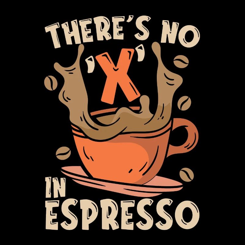 Espresso Il n’y a pas de X dans le buveur de café expresso