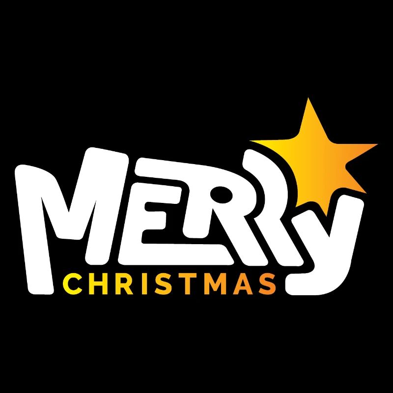 Vrolijk Kerstfeest lettertype lettertype graffiti ster Kerstmis