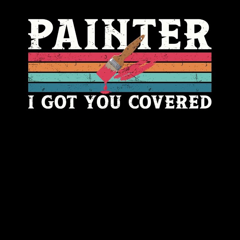 House Painter Decorator Pun Retro