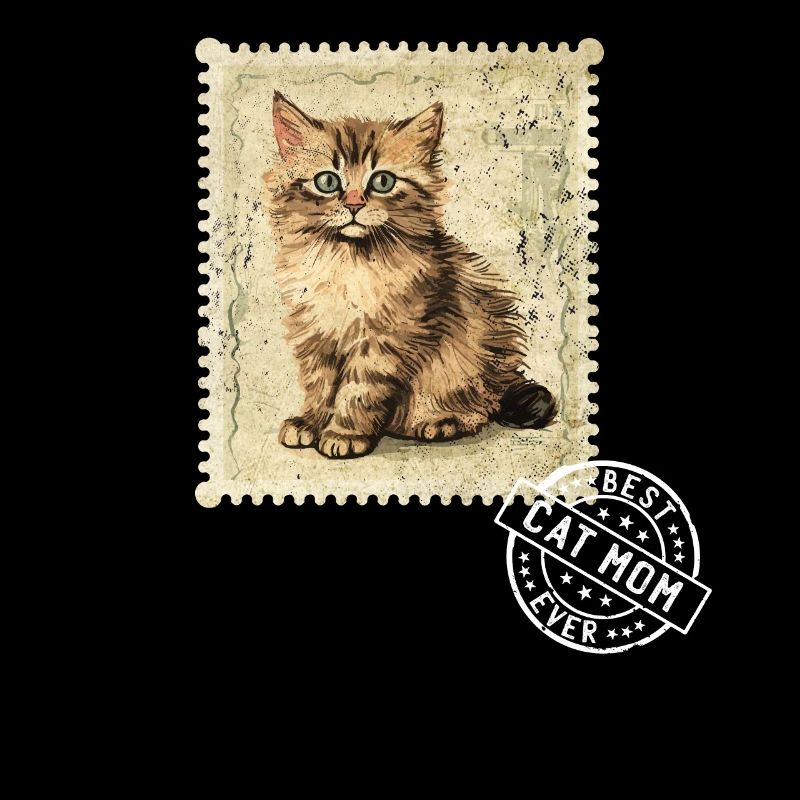 Cat Mom Cat Cat Stamp Cat Moms
