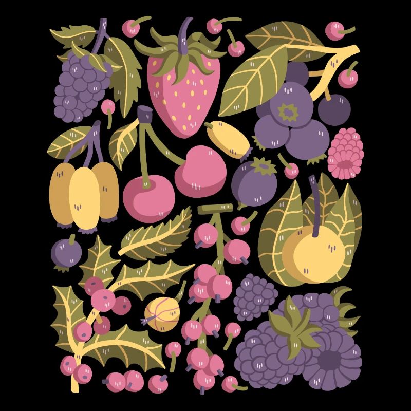 Berries: strawberries, raspberries, blueberries, cherries