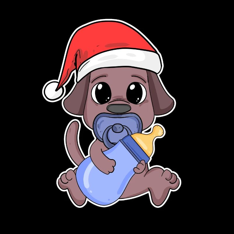 Chien Bébé Noël