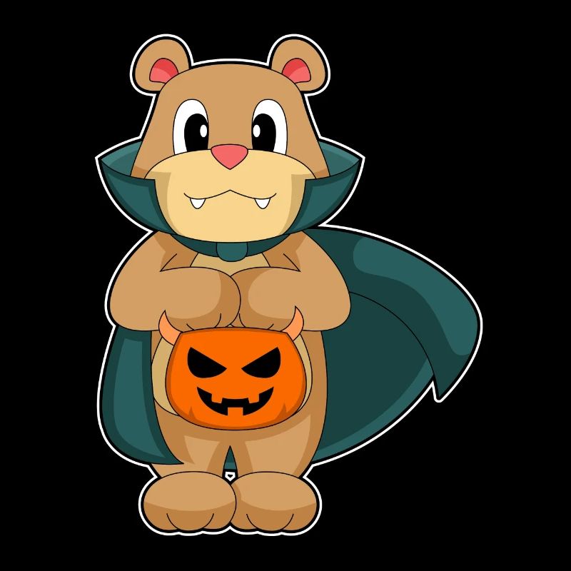 Ours Halloween Vampire citrouille