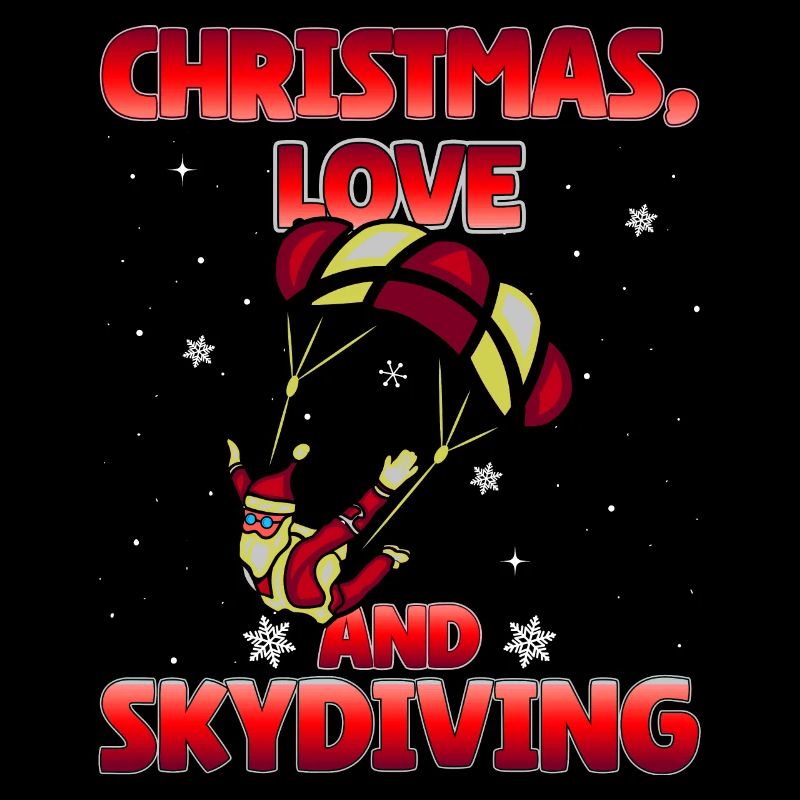 Parachutisme Amour de Noël et parachutisme