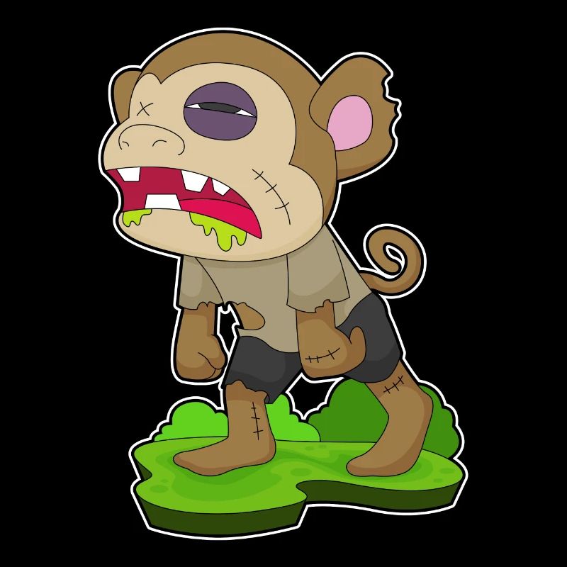 Singe Halloween Zombie