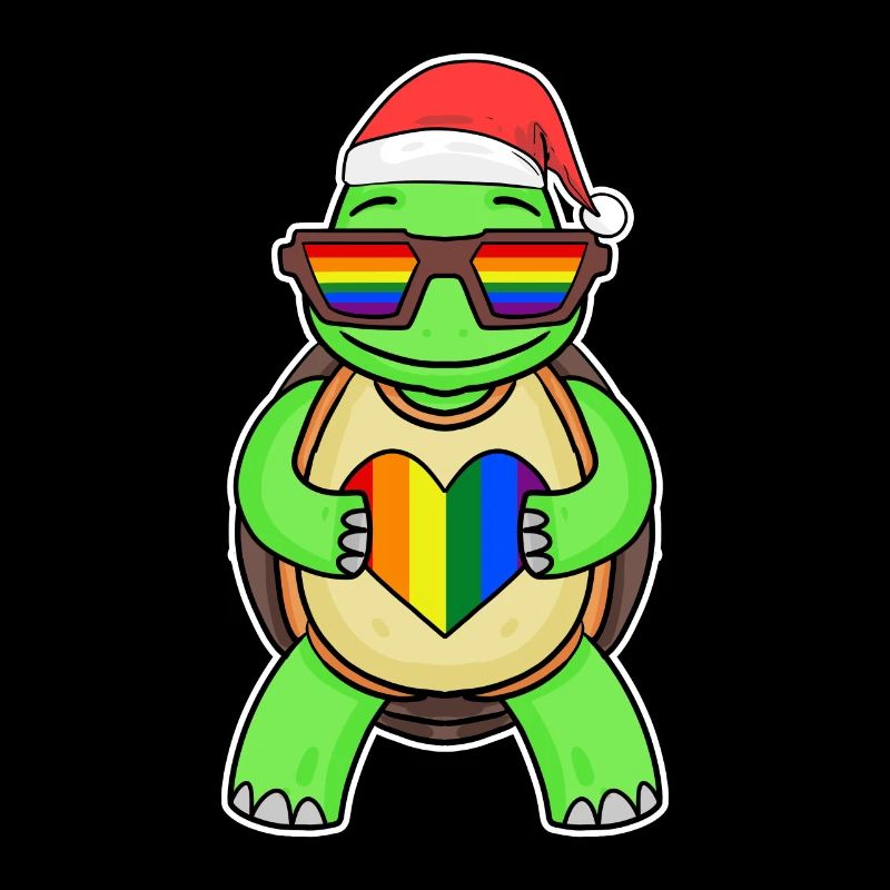 Turtle Rainbow Christmas