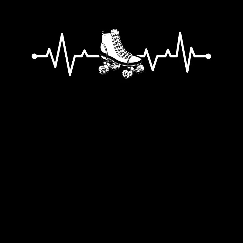 Roller Skater Roller Skating Heartbeat Roller Skat