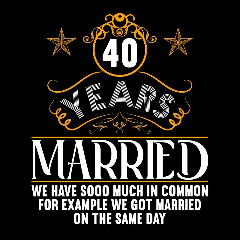 Nous avons beaucoup en commun 40e anniversaire de mariage