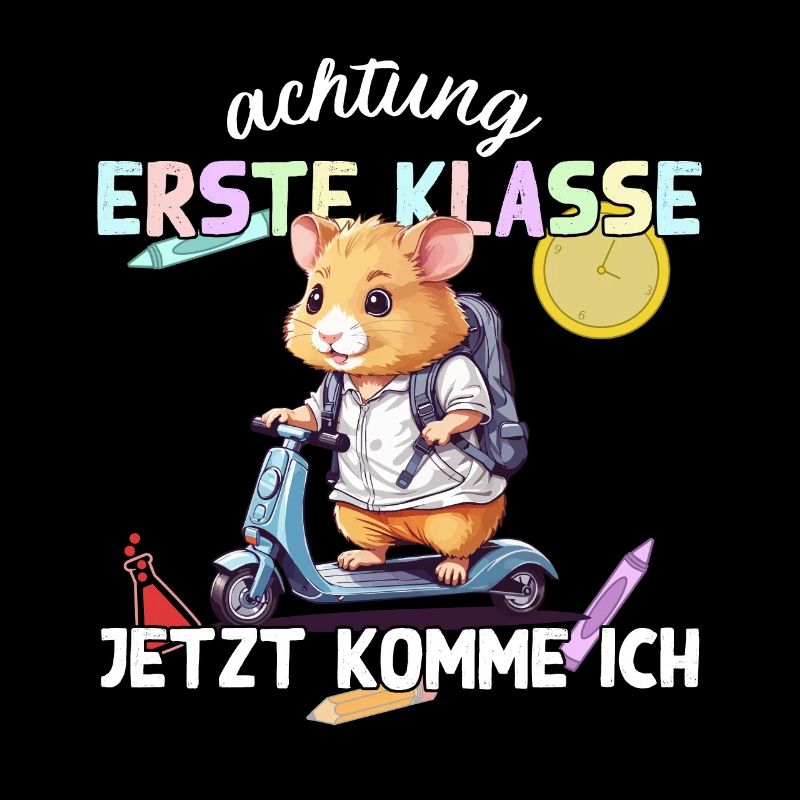 Hamster Erste Klasse Einschulung Schulstart