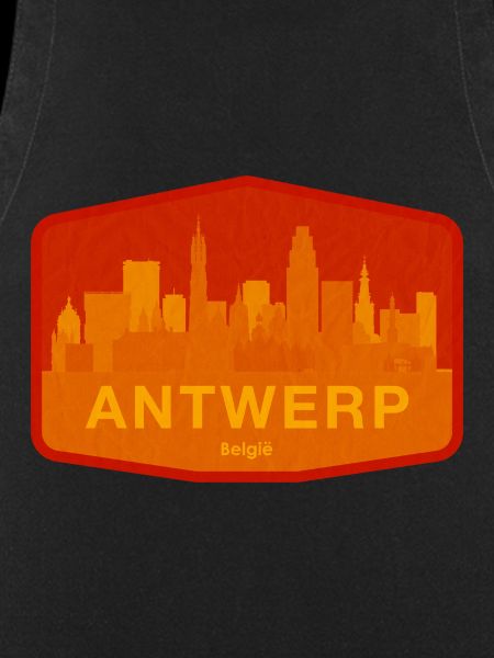 Antwerp Skyline Warm Orange
