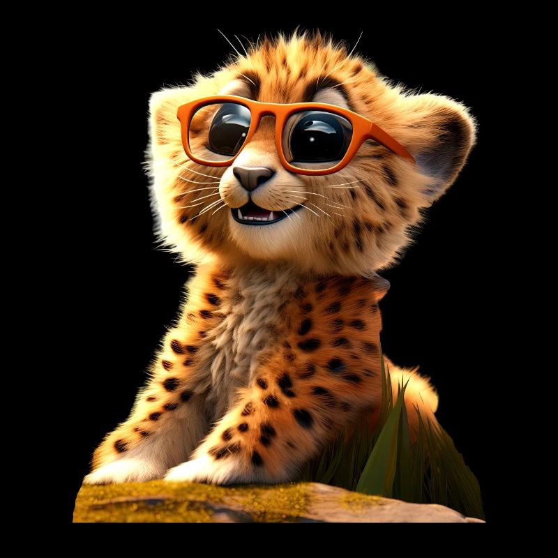 Lunettes de soleil guépard Chats guépard Mignon guépard