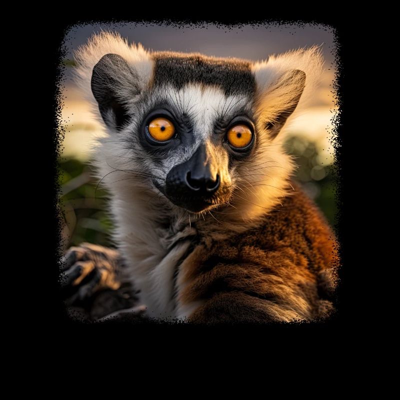 Ring-tailed lemurs realistic ring-tailed lemur