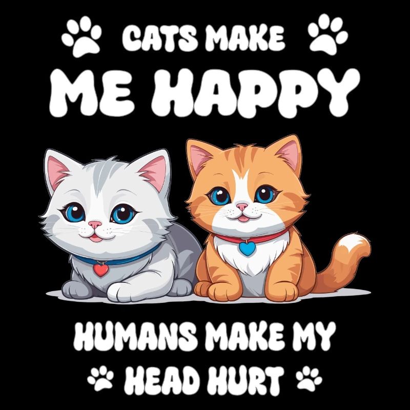 Cats make me happy...