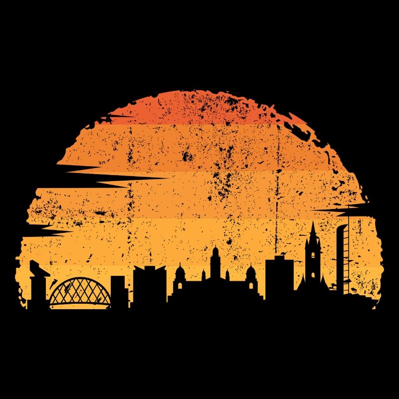 Sunset Skyline Silhouette