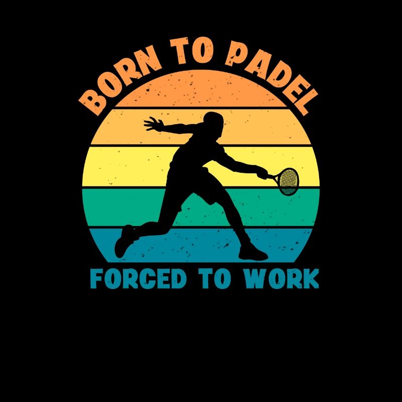 Né pour le padel forcé de travailler le padel