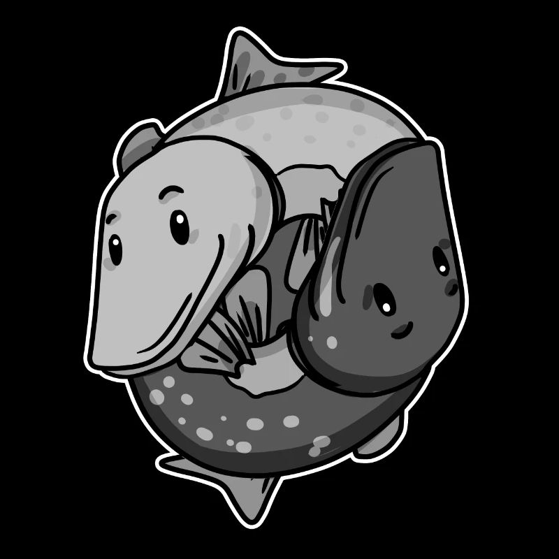 Yin Yang Pike Fish