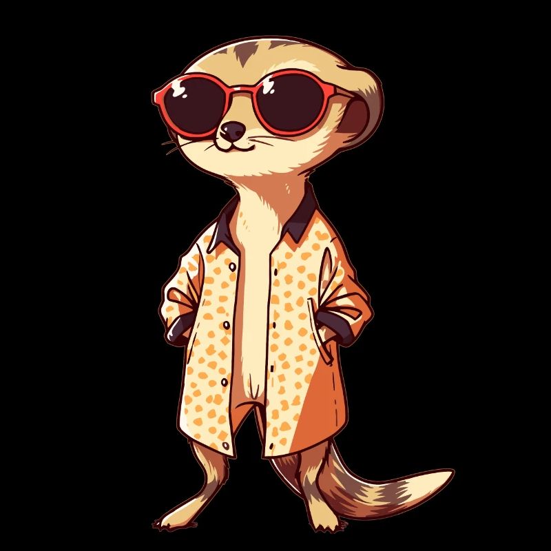 Suricate avec lunettes de soleil Suricate