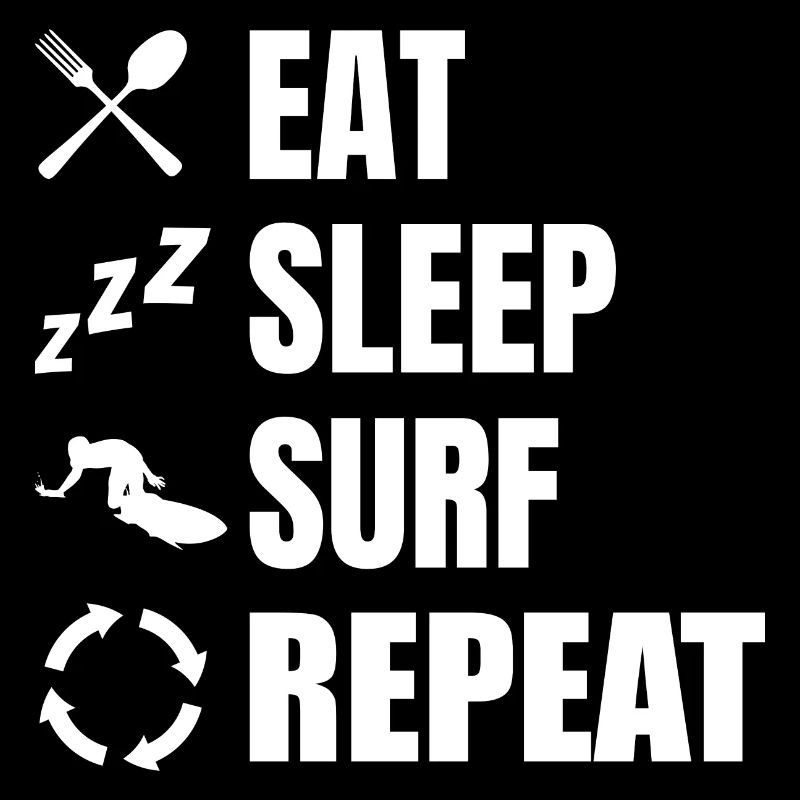 Manger, dormir, surfer, répéter