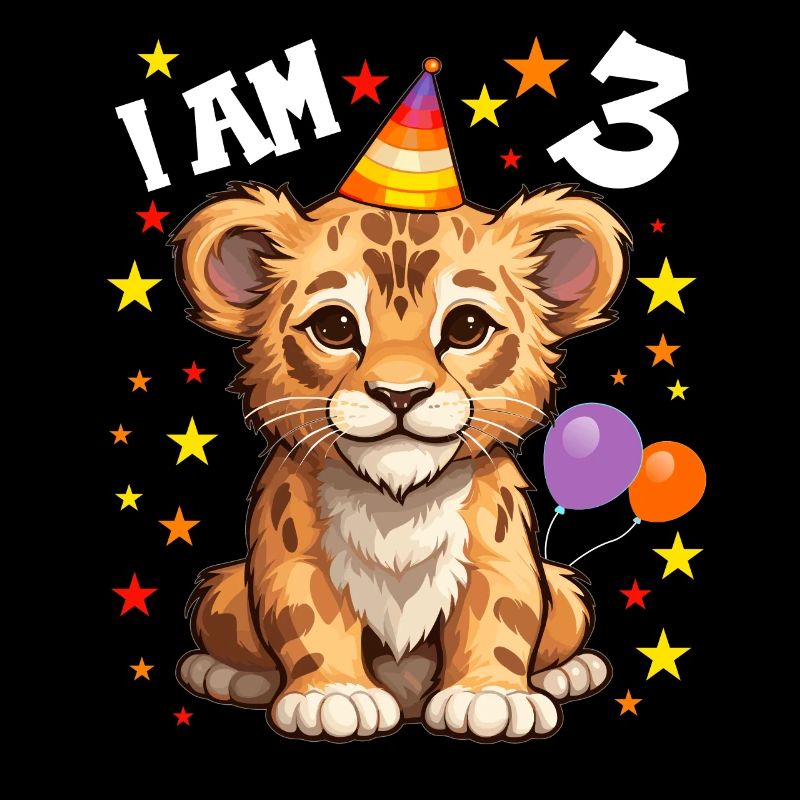 I'm 3 Years Old Lion Lion 3rd Birthday