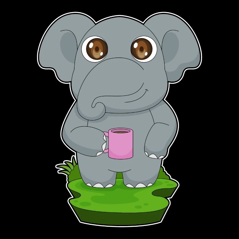 Elefant Kaffee Becher