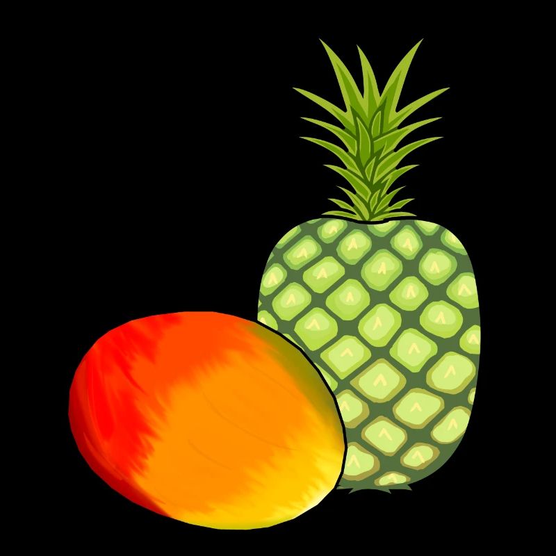 Mango Obst Früchte Ananas Vegetarisch Speise